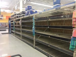 hurricane supplies run low