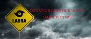 Donations requested for vicitms of hurricvane Laura
